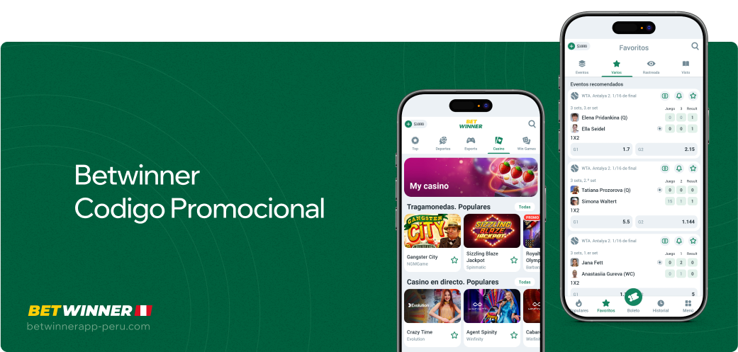 Betwinner APP Perú Codigo Promocional